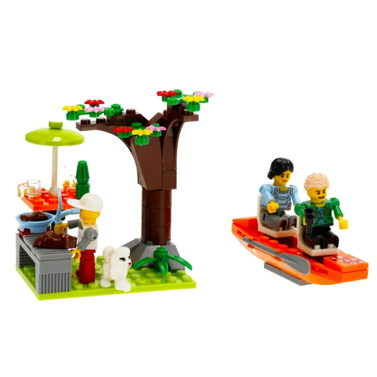 Klocki konstrukcyjne 343 elementy: Kamping - alleBLOX
