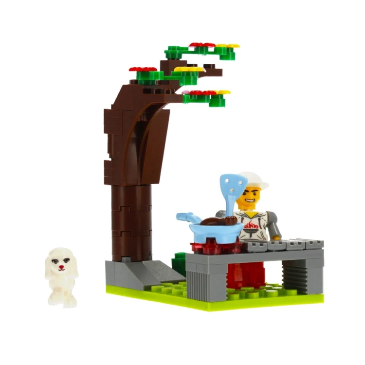 Klocki konstrukcyjne 343 elementy: Kamping - alleBLOX