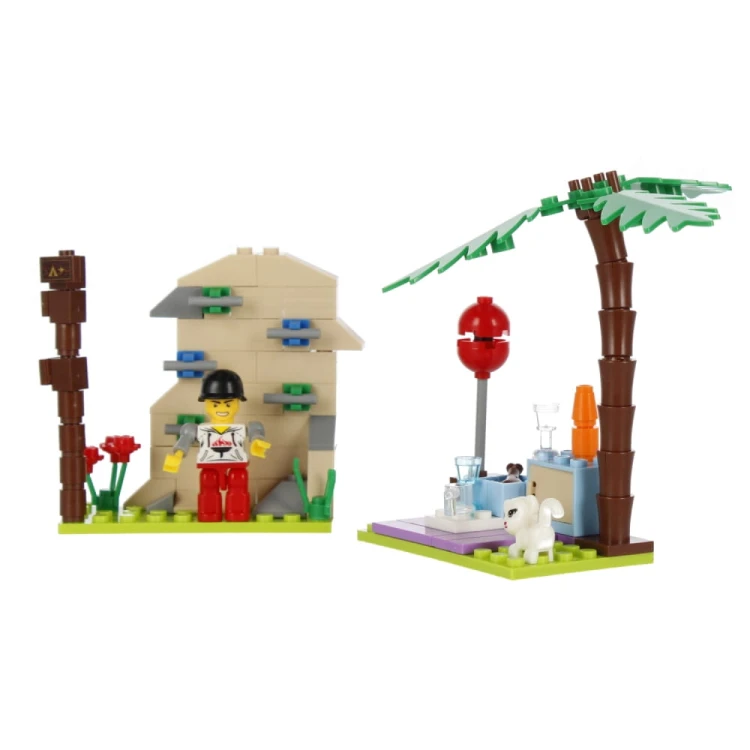 Klocki konstrukcyjne 122 elementy: Kamping - alleBLOX