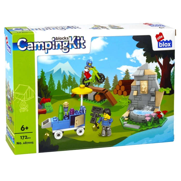Klocki konstrukcyjne 172 elementy: Kamping - alleBLOX