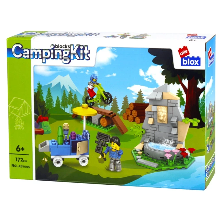 Klocki konstrukcyjne 172 elementy: Kamping - alleBLOX