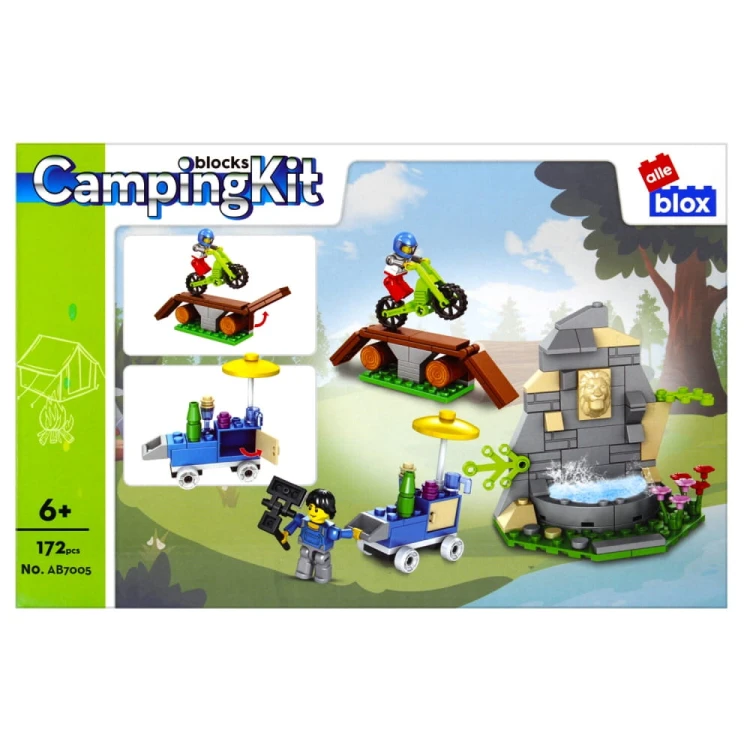 Klocki konstrukcyjne 172 elementy: Kamping - alleBLOX