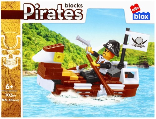 Klocki konstrukcyjne 103 elementy: Pirat - alleBLOX