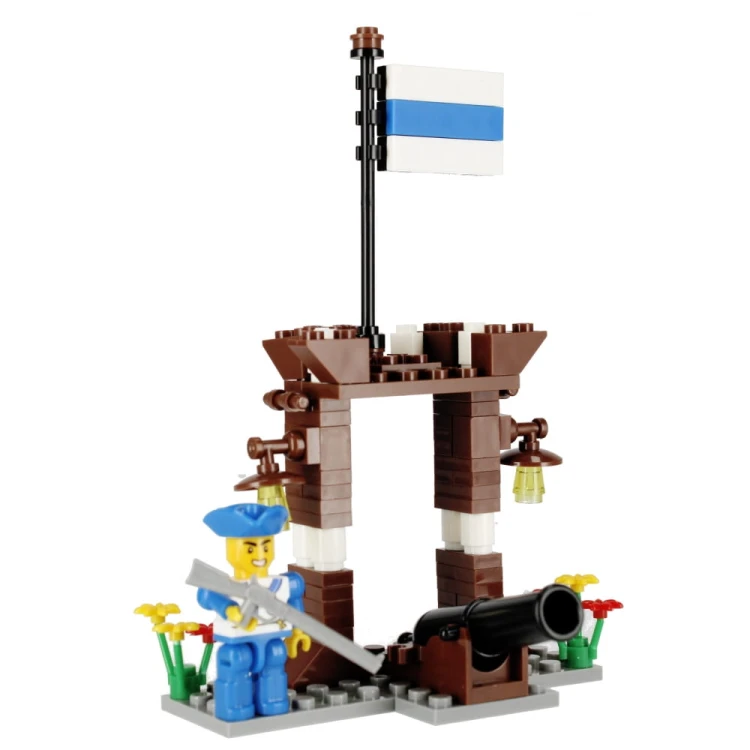 Klocki konstrukcyjne 102 elementy: Pirat - alleBLOX