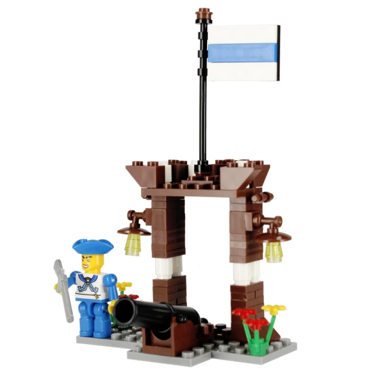 Klocki konstrukcyjne 102 elementy: Pirat - alleBLOX