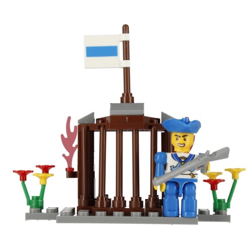Klocki konstrukcyjne 59 elementów: Pirat - alleBLOX