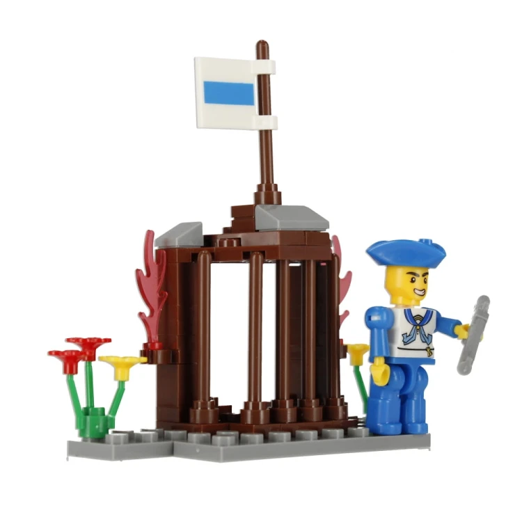 Klocki konstrukcyjne 59 elementów: Pirat - alleBLOX