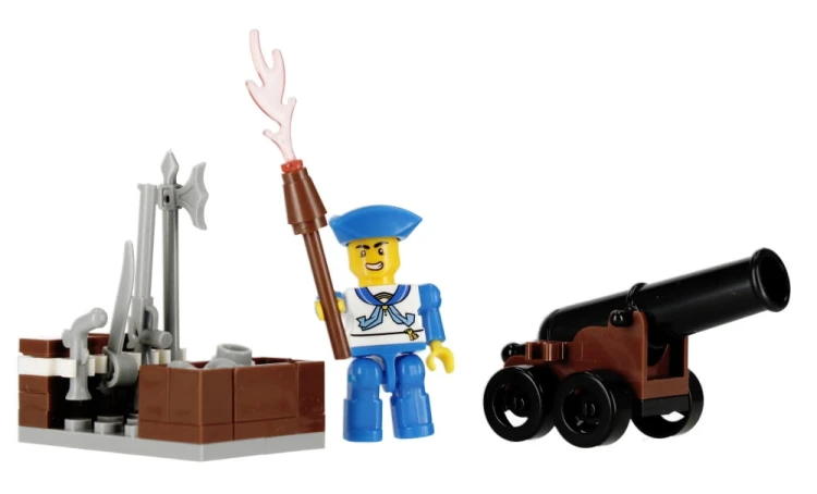 Klocki konstrukcyjne 58 elementów: Pirat - alleBLOX