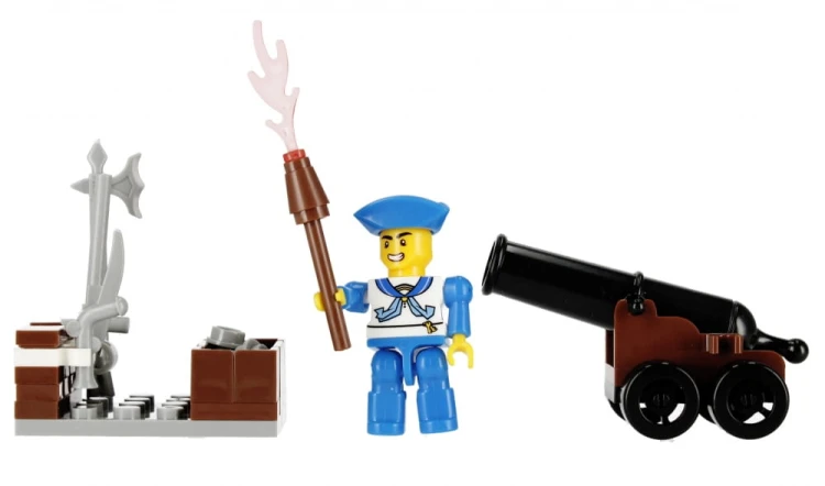 Klocki konstrukcyjne 58 elementów: Pirat - alleBLOX