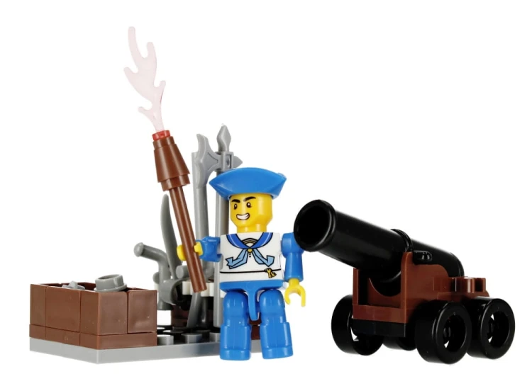 Klocki konstrukcyjne 58 elementów: Pirat - alleBLOX