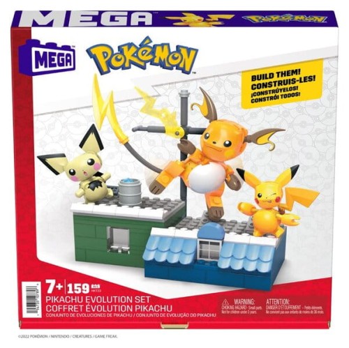 Mega Pokemon - Pikachu ewolucja od Pichu do Raichu