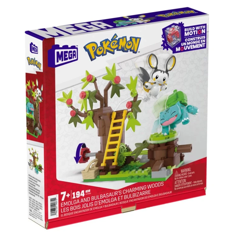 Mega Pokemon - Zaczarowany las Emolgi i Bulbasaura