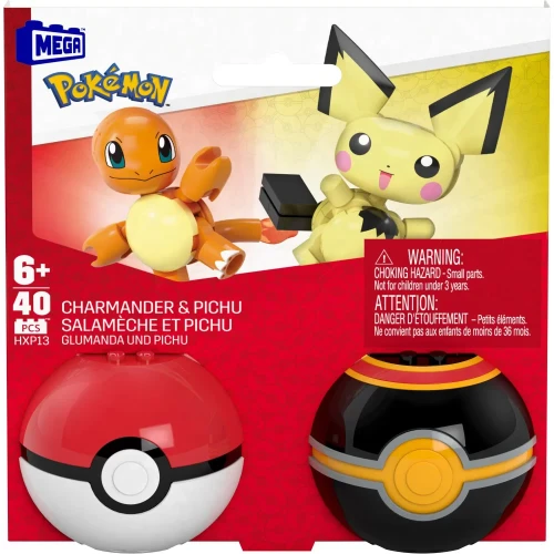 Mega Pokemon - Pokeball Charmander i Pichu