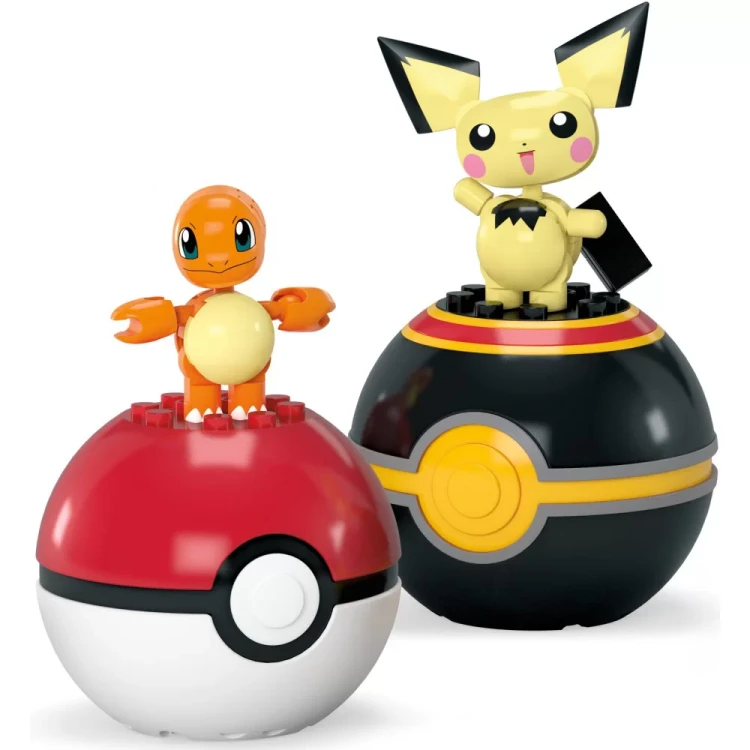 Mega Pokemon - Pokeball Charmander i Pichu