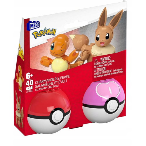 Mega Pokemon - Charmander i Evee Poke Balle