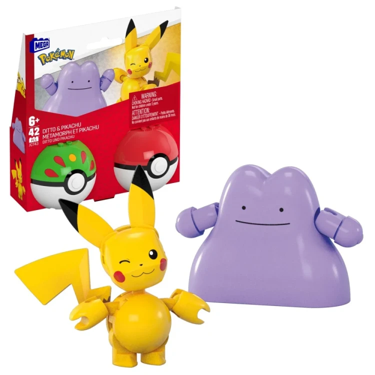 Mega Pokemon - Pokeball Ditto i Pikachu