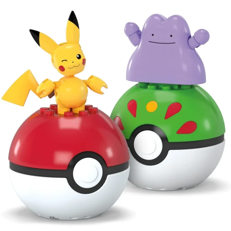 Mega Pokemon - Pokeball Ditto i Pikachu