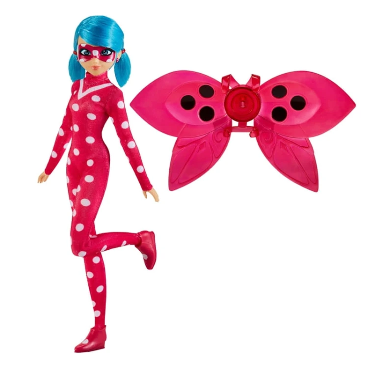 MIRACULOUS: BIEDRONKA I CZARNY KOT Cosmobug, lalka, 26 cm
