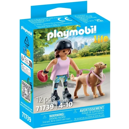 Playmobil My Life 71739 Skaterka z retriverem