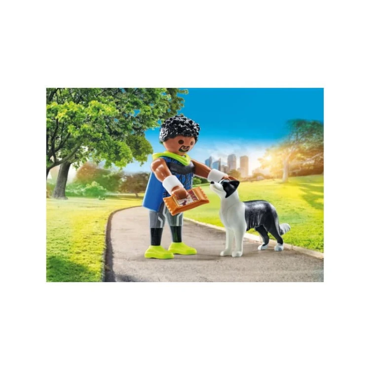 Playmobil My Life 71740 Biegacz z border collie