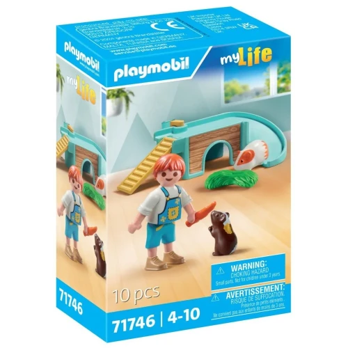 Playmobil My Life 71746 Chłopiec ze świnką morską