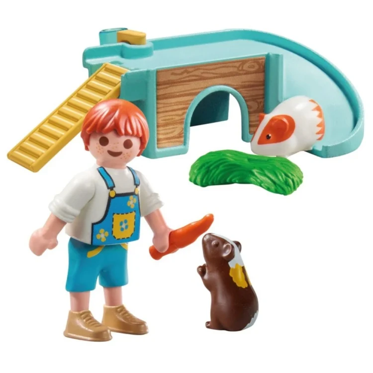Playmobil My Life 71746 Chłopiec ze świnką morską