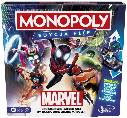 Monopoly flip Marvel PL - Hasbro