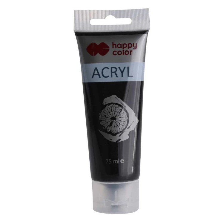 Farba akrylowa 75ml czarny nr. 9 - Happy Color MrPuggy.jpg