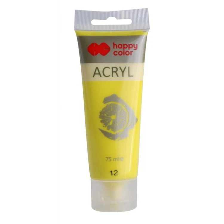 Farba akrylowa 75ml cytrynowa nr.12 - Happy Color MrPuggy.jpg