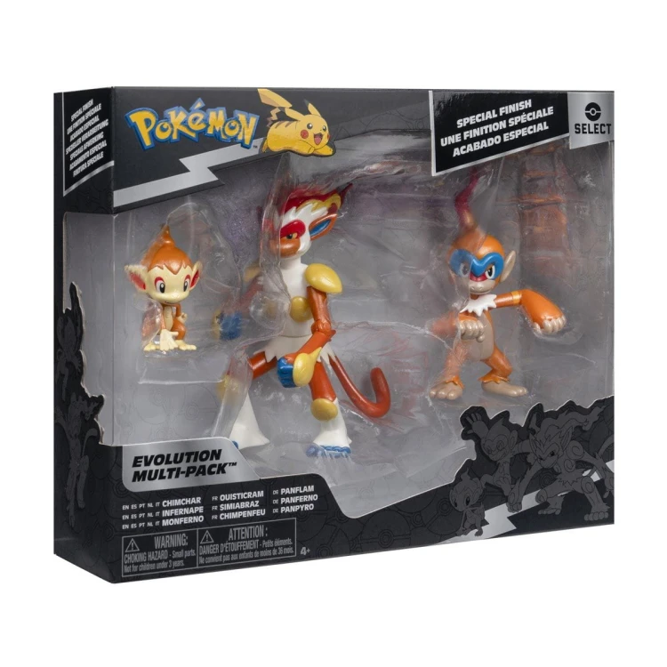 Figurki bitewne Pokemon Evolution Multipack Chimchar Infernape Monferno MrPuggy Kraków.jpg