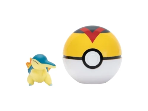 Pokemon Clip N Go Cyndaquill + Level Ball Jazwares Mr Puggy.webp