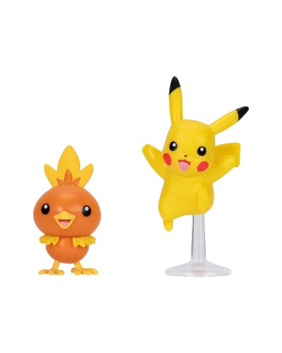 Figurki Bitewne Pokemon Pikachu + Torchic Seria 4 MrPuggy.jpg