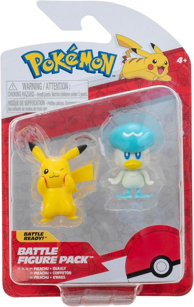 Figurki Bitewne Pokemon Pikachu + Quaxly Seria 8 MrPuggy.webp