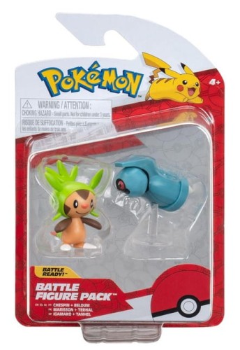 Figurki Bitewne Pokemon Chespin + Beldum Seria 16 MrPuggy.jpg