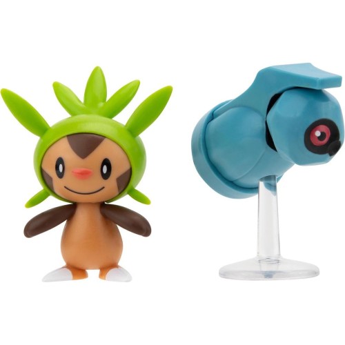 Figurki Bitewne Pokemon Chespin + Beldum Seria 16 Mr Puggy.jpg