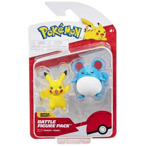 Pokemon figurki Pikachu + Marill Seria 15 Mr Puggy.jpg