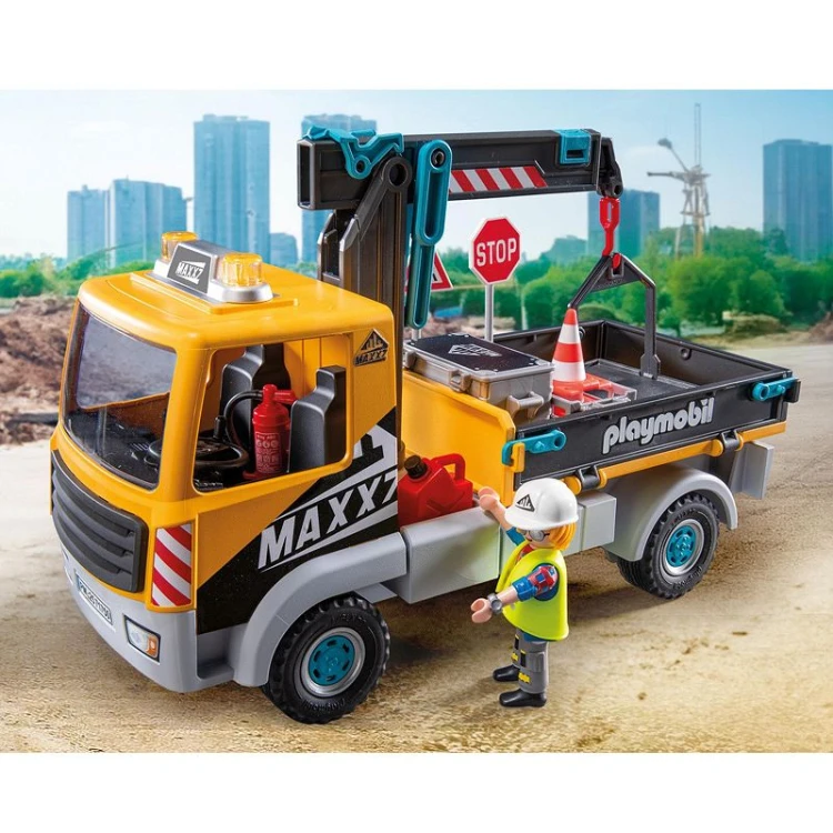 Playmobil Action Heroes 71750 Ciężarówka budowlana z dźwigiem MrPuggy Krakow.jpg