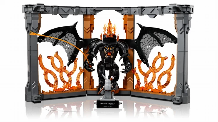 LEGO ICONS 10367 Władca pierścieni- Book nook z Barlogiem Krakow MrPuggy.jpg