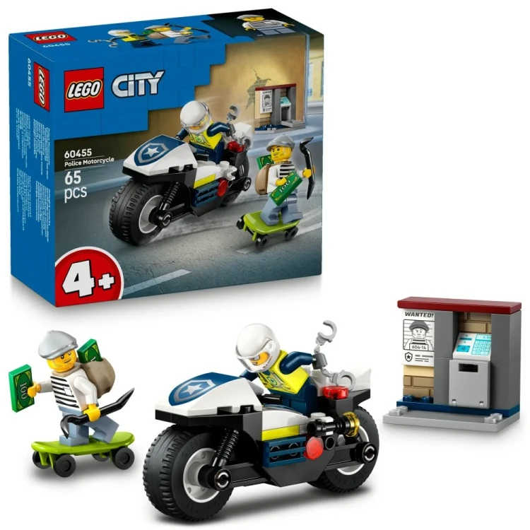 LEGO(R) CITY 60455 Pościg na motocyklu policyjnym