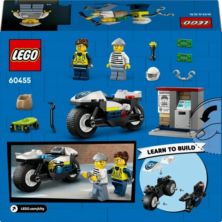 LEGO(R) CITY 60455 Pościg na motocyklu policyjnym