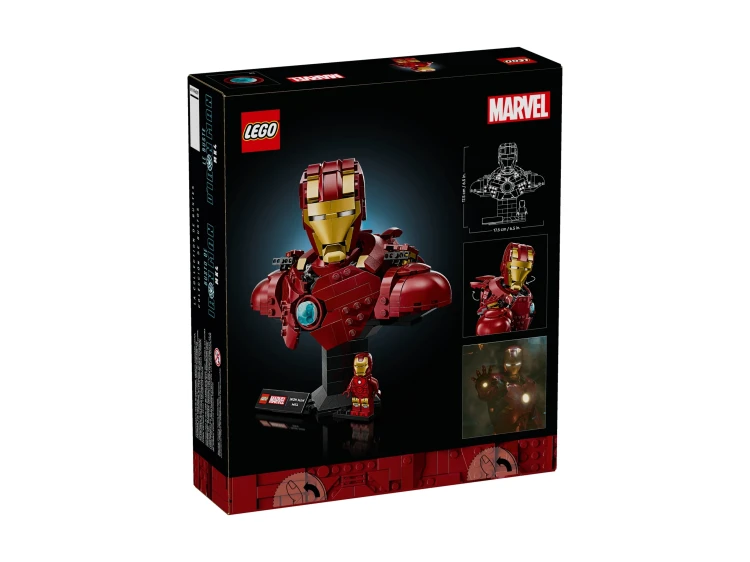 LEGO SUPER HEROES 76327 Popiersie Iron Mana MK4 Krakow Mr Puggy.webp