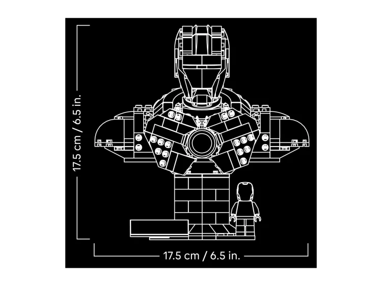 LEGO SUPER HEROES 76327 Popiersie Iron Mana MK4 Krakow MrPuggy.webp