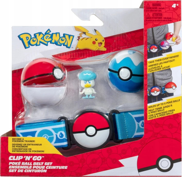 Pokemon Clip N Go Pas z Poke Ball i figurką Quaxly Mr Puggy.jpg