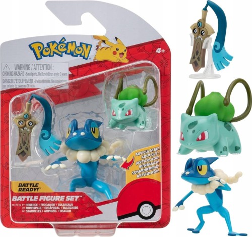 POKEMON  figurki bitewne Honedge Frogadier Bulbasaur