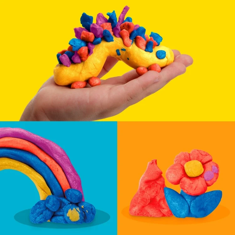 Play-Doh ciastolina metaliczne kolory 4-pak Hasbro Mr Puggy Kraków.webp