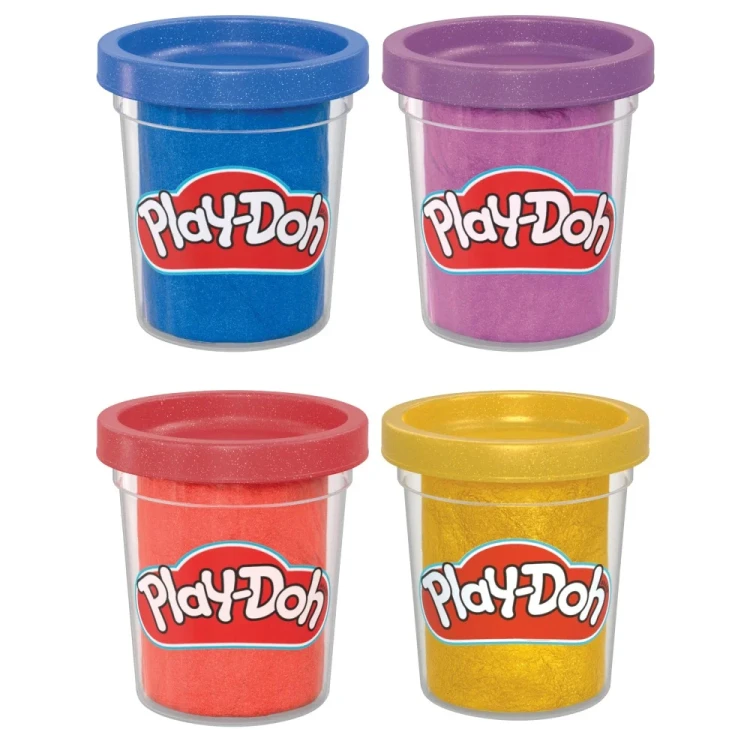 Play-Doh ciastolina metaliczne kolory 4-pak Hasbro Mr Puggy.webp