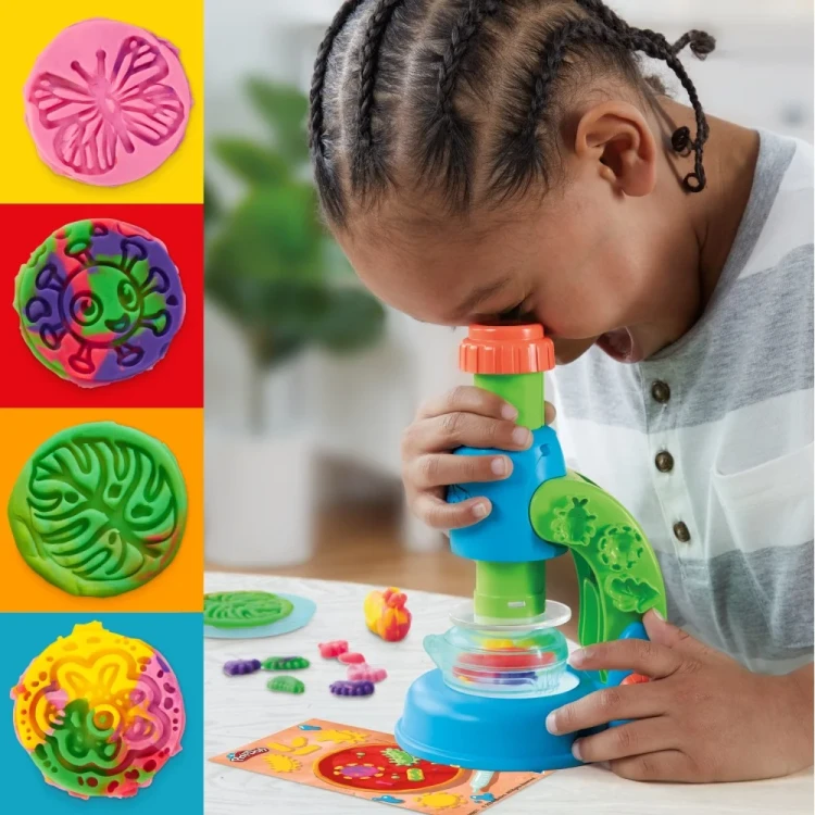 Play-Doh podświetlany mikroskop MrPuggy Ciastolina.webp