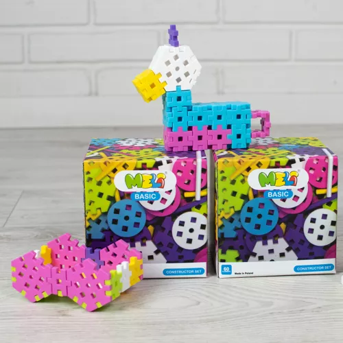 Meli Basic Constructor Pink set 60szt Mr Puggy.webp