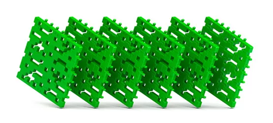 Meli Basic Baseplate Green 6szt - Podstawa Krakow MrPuggy.webp