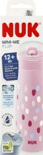 NUK kubek 450ml Mini-Me +12msc różowy.webp